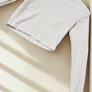 Fitted Ribbed T-shirt - Image 2
